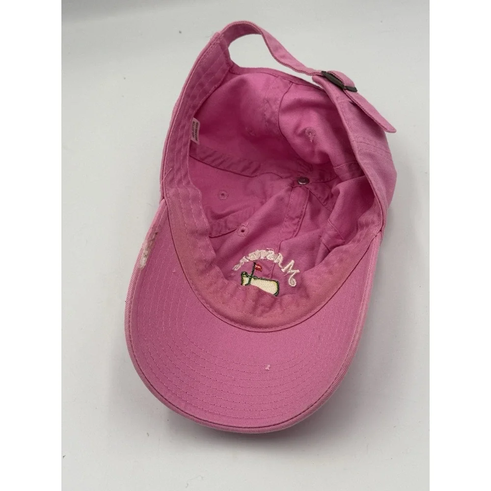 2013 Masters Golf Tournament Augusta National Pink Logo Cap Hat Adjustable